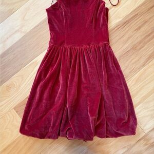 Abercrombie & Fitch Rich Burgundy Velvet dress